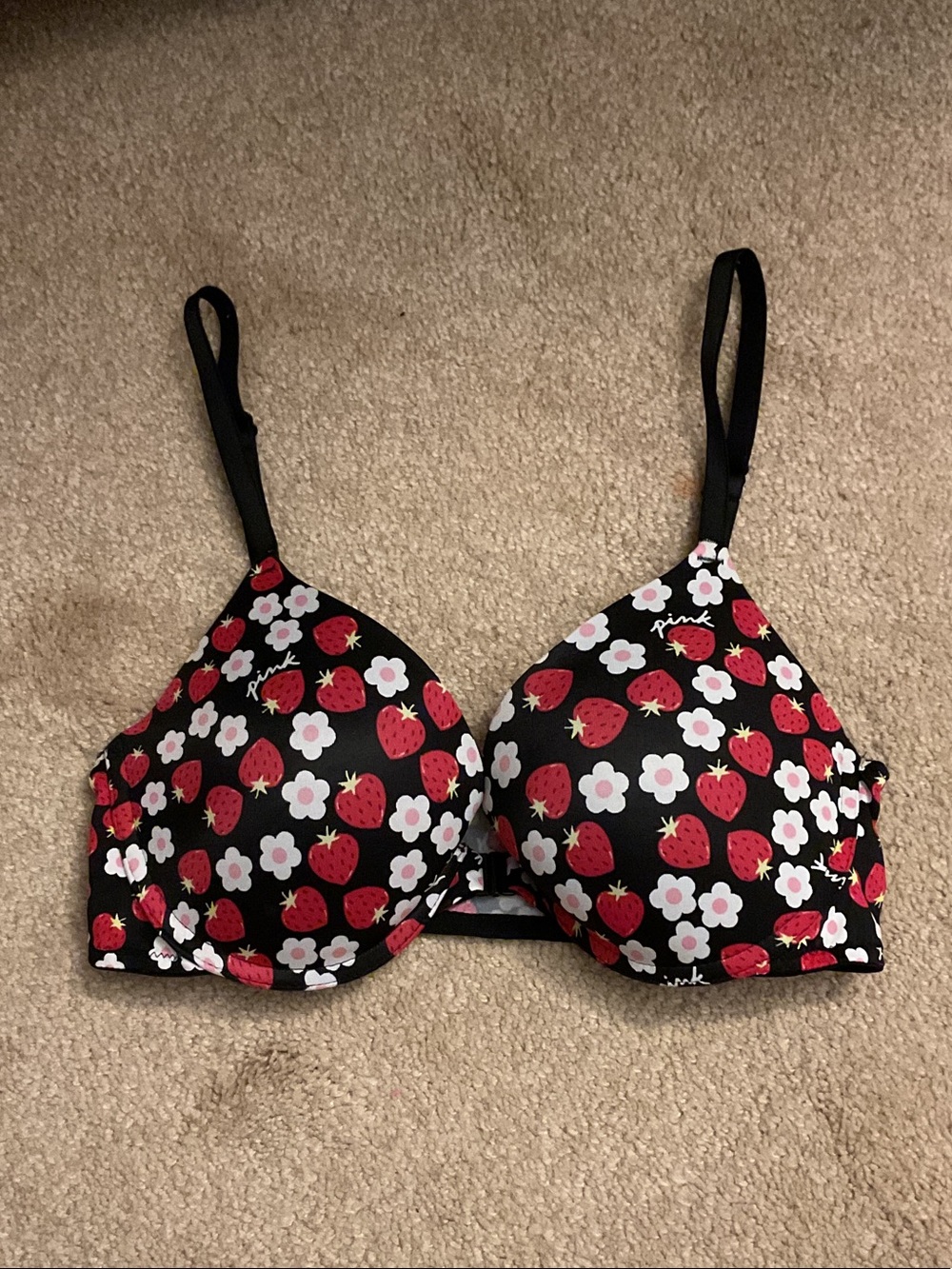 PINK Victoria's Secret Wear Everywhere Push Up Bra- Front Closure